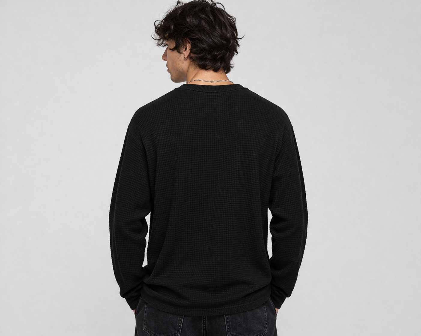 Rust Waffle Knit Oversized Tee – Premium Textured Streetwear