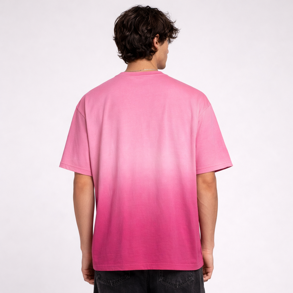 Pink SunFade Boxy fit T-shirt