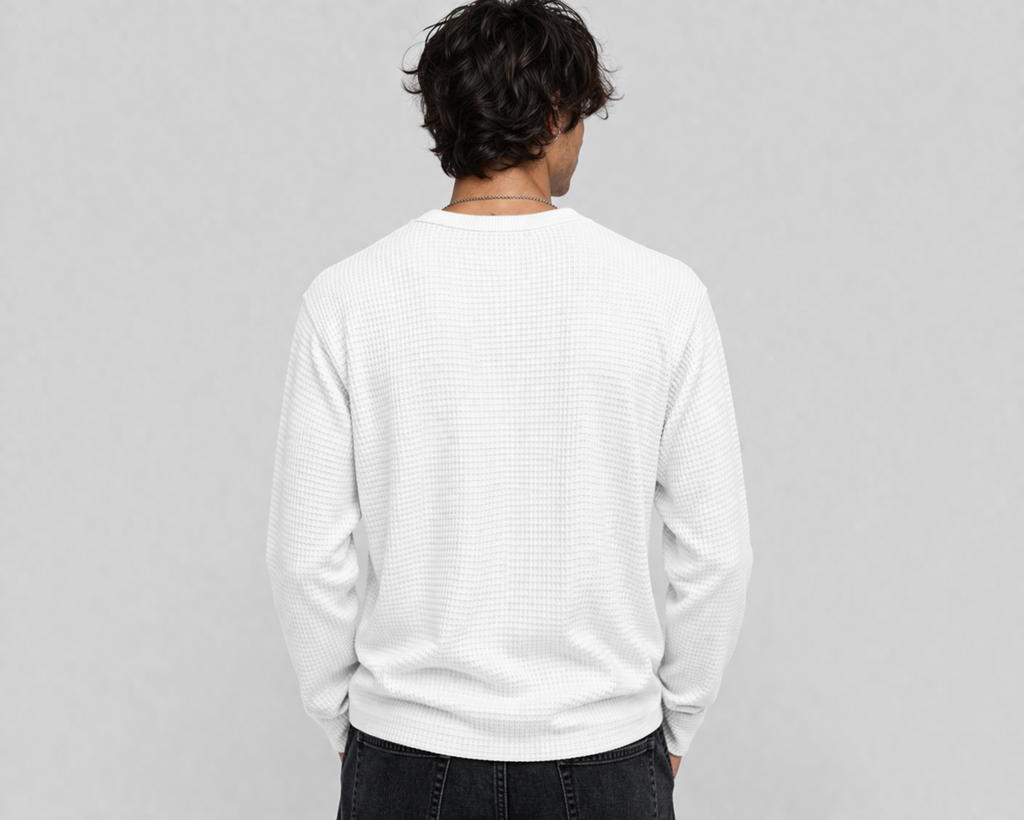 Rust Waffle Knit Oversized Tee – Premium Textured Streetwear