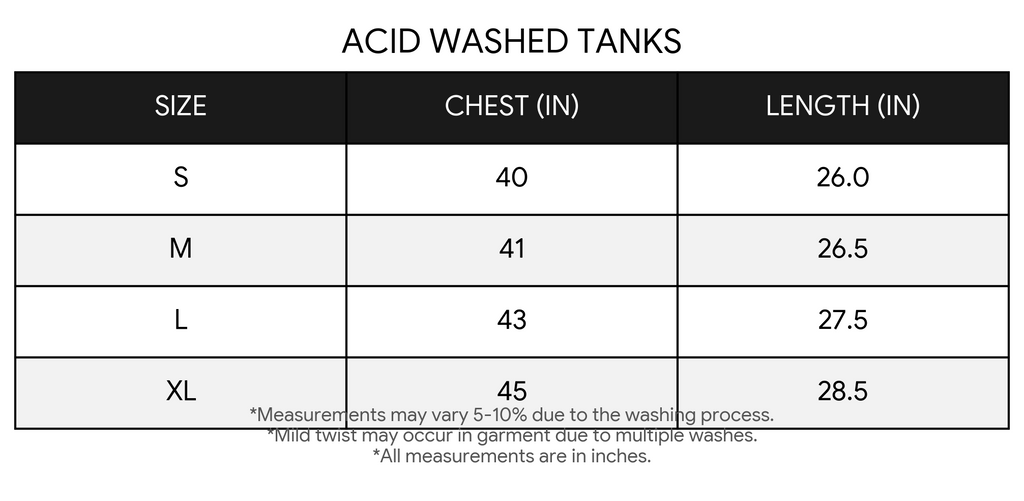 Acid Washed Tank | Only 7 Left in Stock